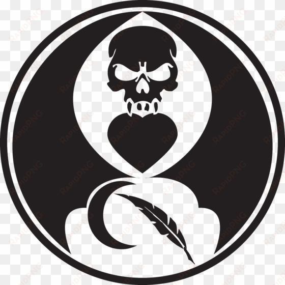 lovely evil symbol by the happiest artist - league of assassins dc logo