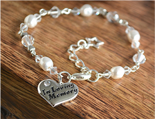 Loving Memory - Bracelet With Swarovski Elements transparent png image