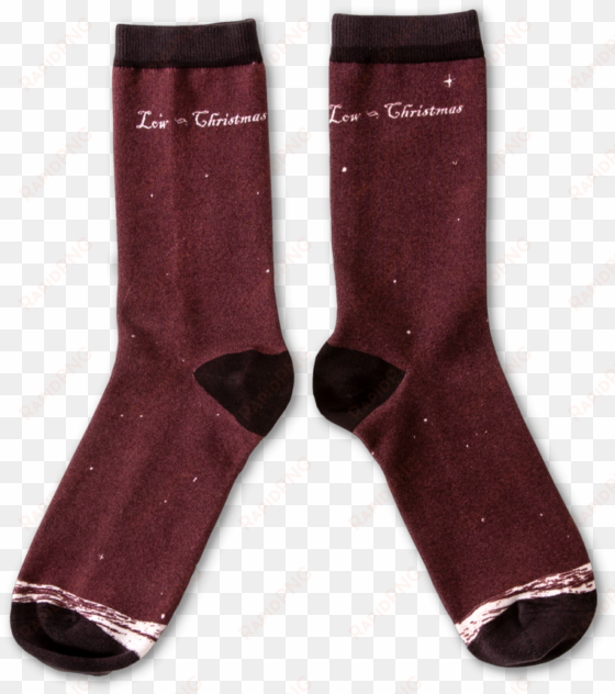 low christmas socks - sock