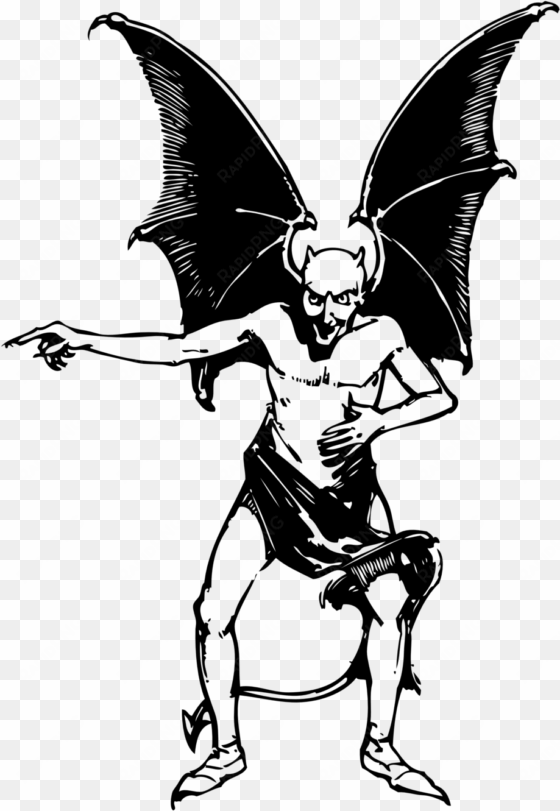 lucifer devil demon satan line art