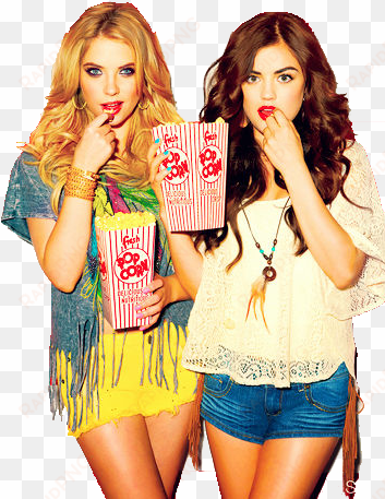 lucy hale e ashley benson png - hanna y aria pll