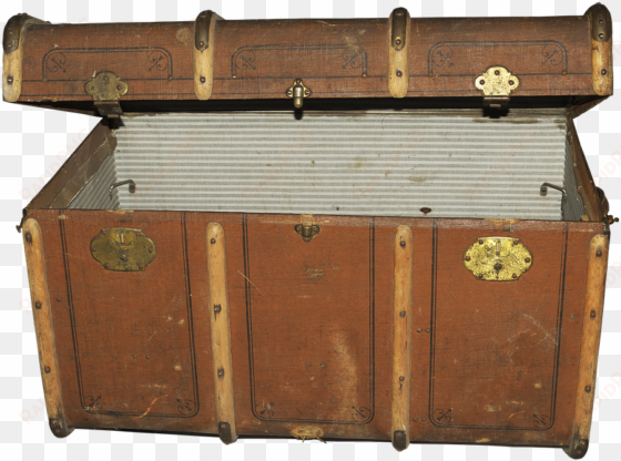 Luggage, Old Suitcase, Steamer Trunk, Chest - Suitcase transparent png image