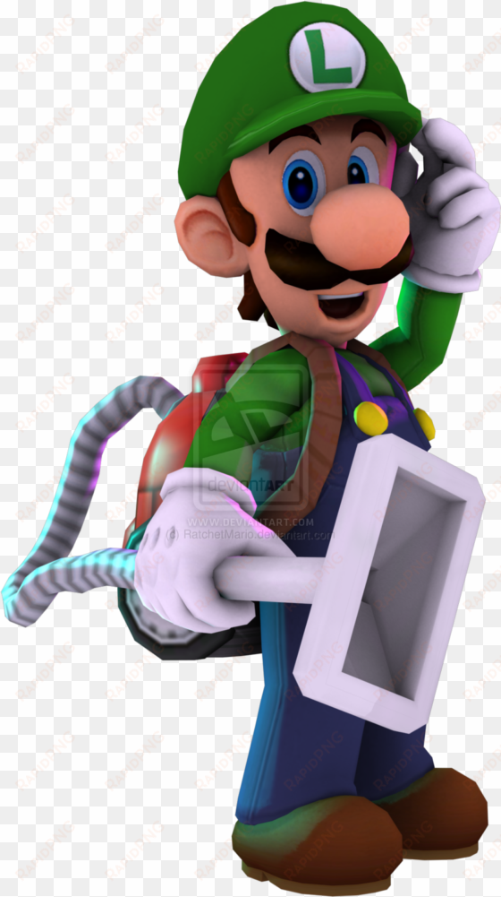 luigi and king boo [with video] by ratchetmario on - luigi's mansion luigi render