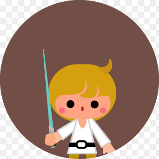 luke skywalker - style a - clipart luke skywalker