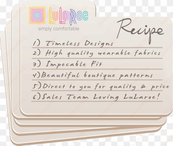 lularoe recipe for business success - welcome to my lularoe group