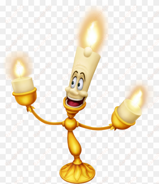 lumiere beauty and the beast cartoon transparent image - beauty and the beast characters png