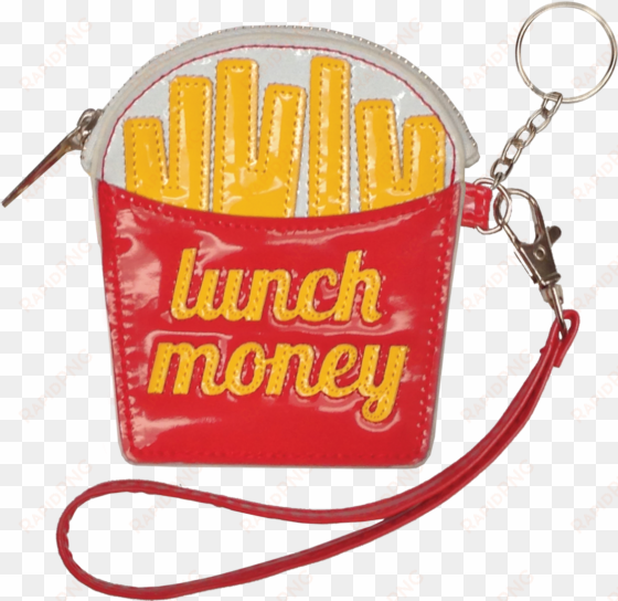 lunch money french fry purse/key chain - iscream girls' 's'more 2 love' wristlet coin purse