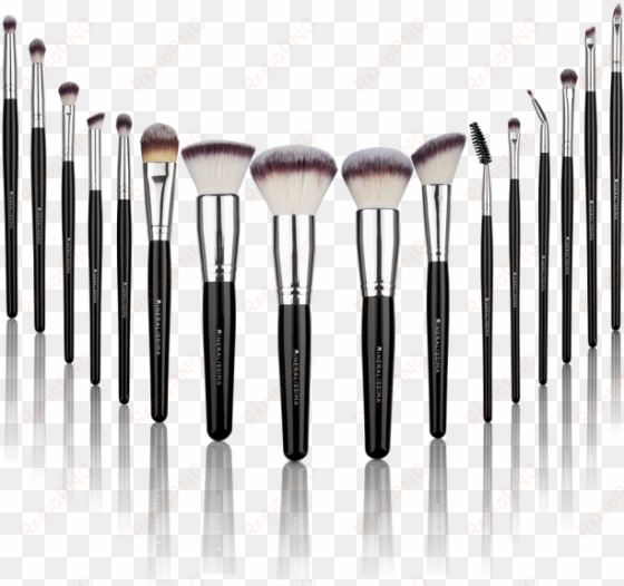 luxury 16-piece synthetic brush set - make up kwasten set