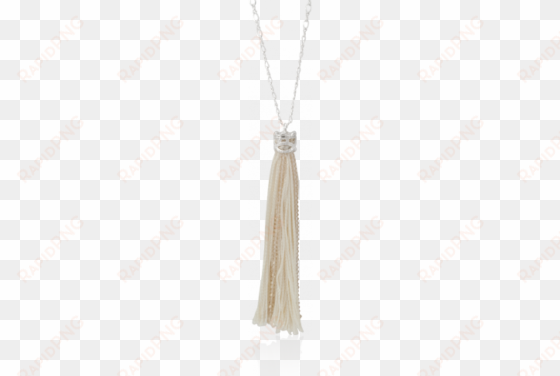 luz cream tassel - locket