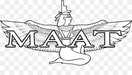 maat logo banner - egyptian gods drawing easy