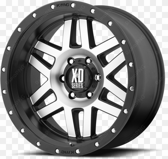 machined face w/ black ring - kmc xd series wheels