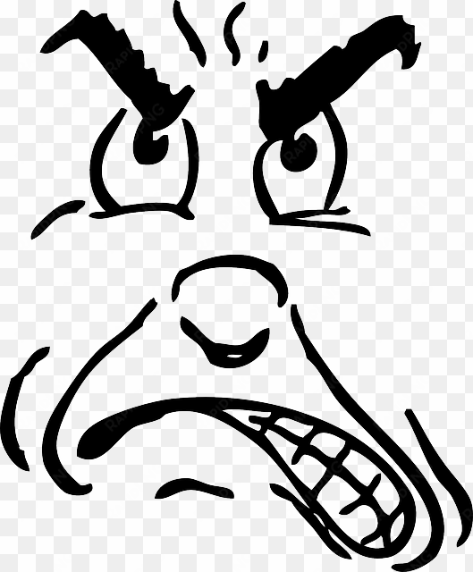 mad, angry, face, person, human, upset, surprised - anger clip art