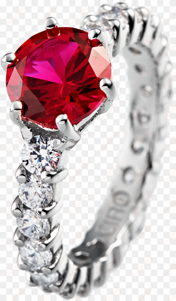 madeleine red cocktail ring - jewellery