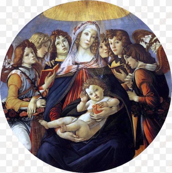 madonna of the pomegranate by sandro botticelli - botticelli madonna of the pomegranate