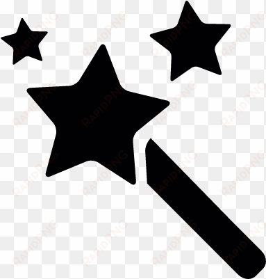 magic stick with stars vector - magic stick icon png