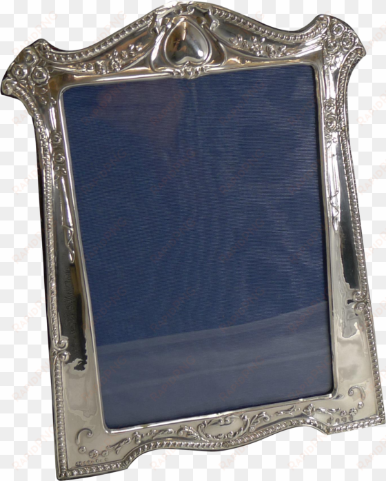 magnificent antique english sterling silver art nouveau - picture frame