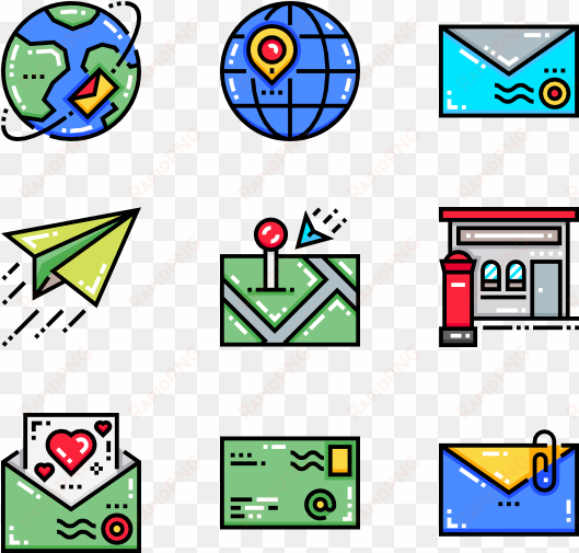 mail 50 icons - social media