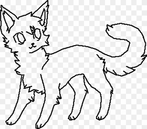 main image cat base by curiousartist - warrior cat base