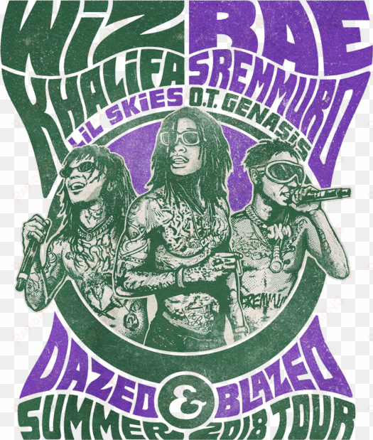 main poster art - dazed and blazed tour