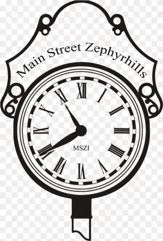 main street clock logo transparent background - street clock