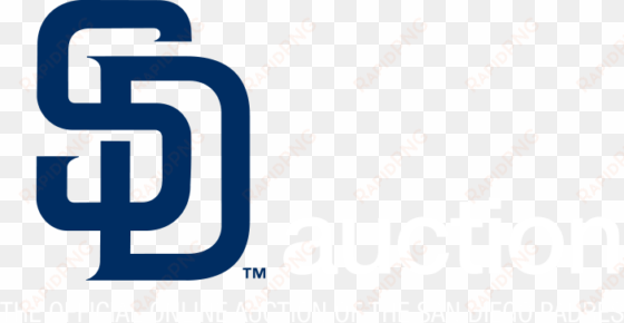 major league baseball auction - san diego padres brown logo