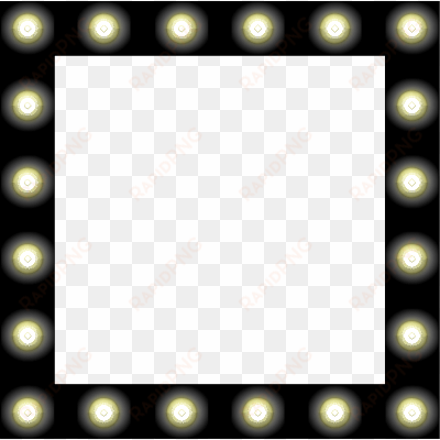 makeup mirror frame - mirror lights png