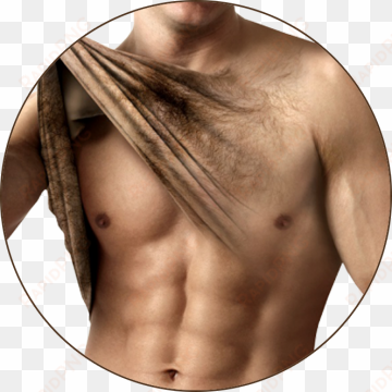 male chest hair png - men laser hair removal