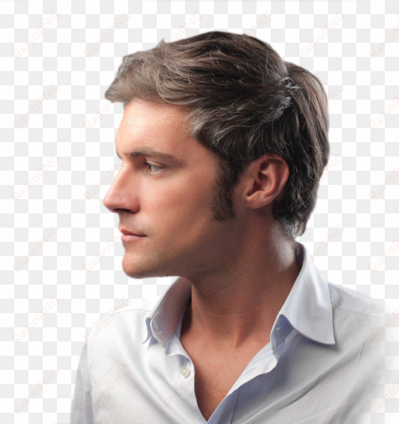 male profile face