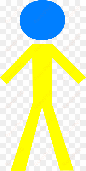 male yellow svg clip arts 300 x 599 px