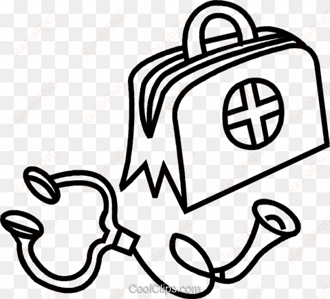 maletín de médico y un estetoscopio libres de derechos - maleta de médico png