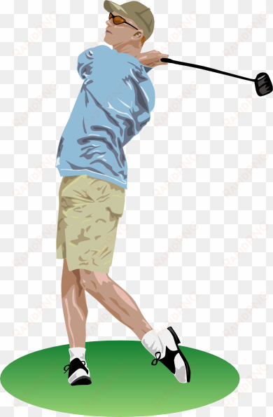 man clipart golfer