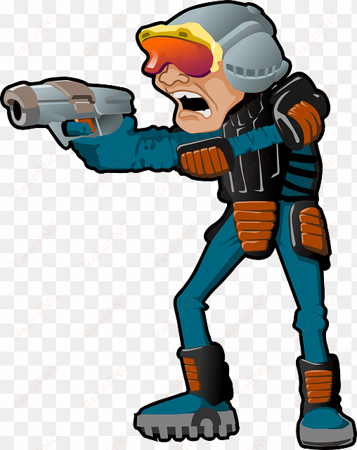 man, gun, helmet, police, weapon, futuristic, cyber - space police png