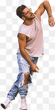 man leaning png
