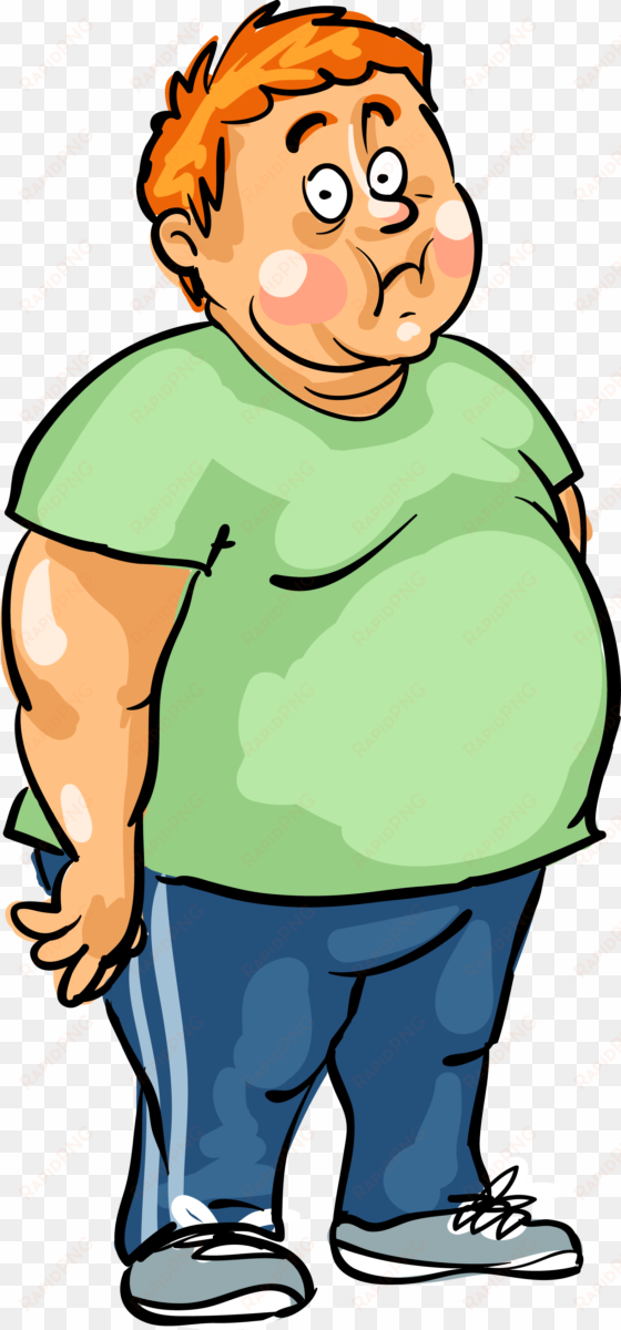 man male fat - fat man cartoon png