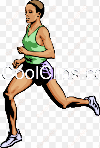 man running race royalty free vector clip art illustration - lady running clip art