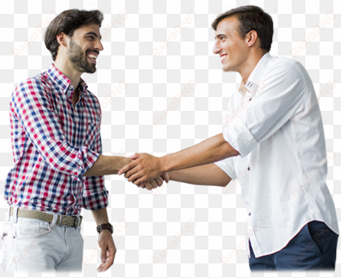 man shaking hands with his insurance broker - person shaking hands png