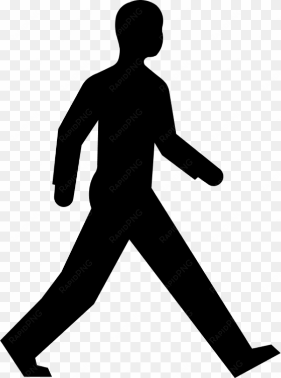 man silhouette walking vector clip art - karate clipart