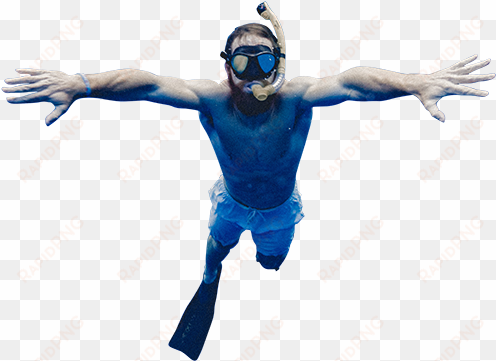 man snorkeling underwater png - architecture