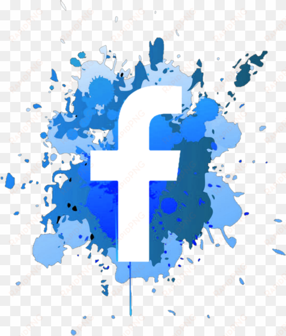 mancha facebook face social blue - logo de facebook como mancha