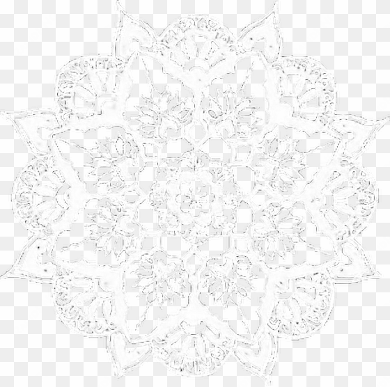 mandala indian white doily iconoverlays overlays icons - instagram flower overlays