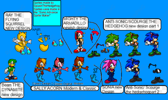 manic the hedgehog sprites download - scourge the hedgehog sprites