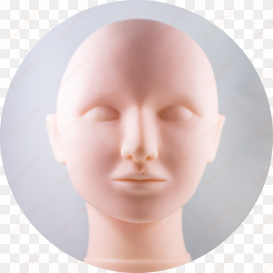 mannequin head with replaceable skin - skin