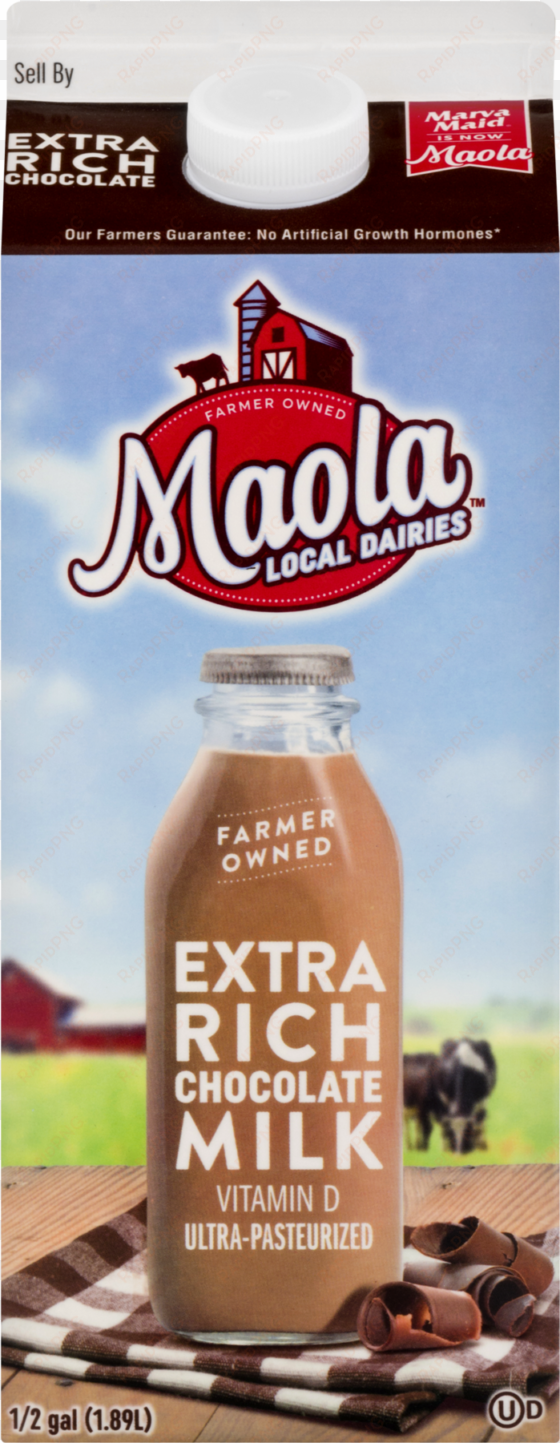 Maola Extra Rich Chocolate Milk, Half Gallon - Chocolate Milk Maola transparent png image
