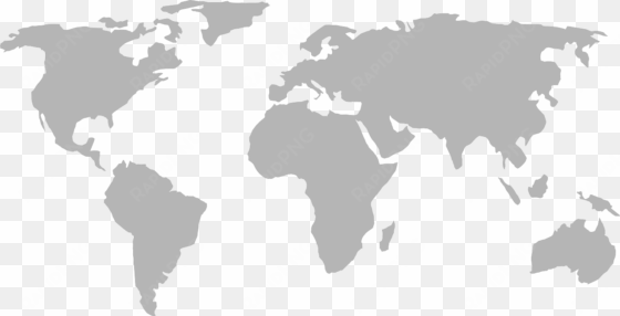 map clipart flat world - world map grey high resolution