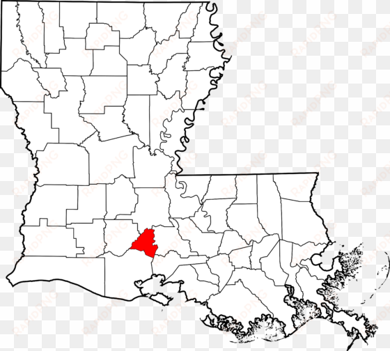 map of louisiana highlighting lafayette parish - baton rouge on the map