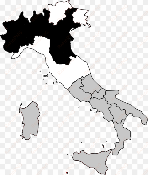 map of the federal sate of italy - map of abruzzo national park