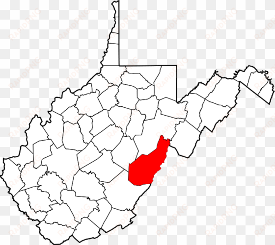 map of west virginia highlighting pocahontas county - pocahontas county west virginia