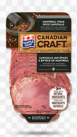 maple leaf canadian craft™ montreal steak spice capicollo - maple leaf foods