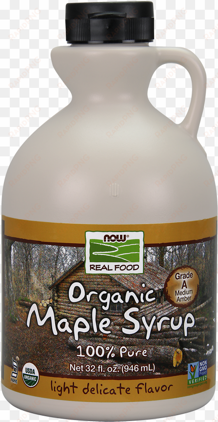 maple syrup, organic grade a amber color - now foods maple syrup grade