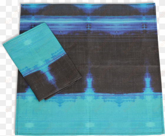 marfa napkin set in teal / black